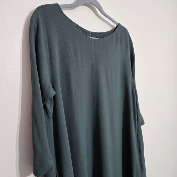 Weekend Max Mara Relaxed Fit Midi Dress Dark Green Size 10 - Picture 4 of 11